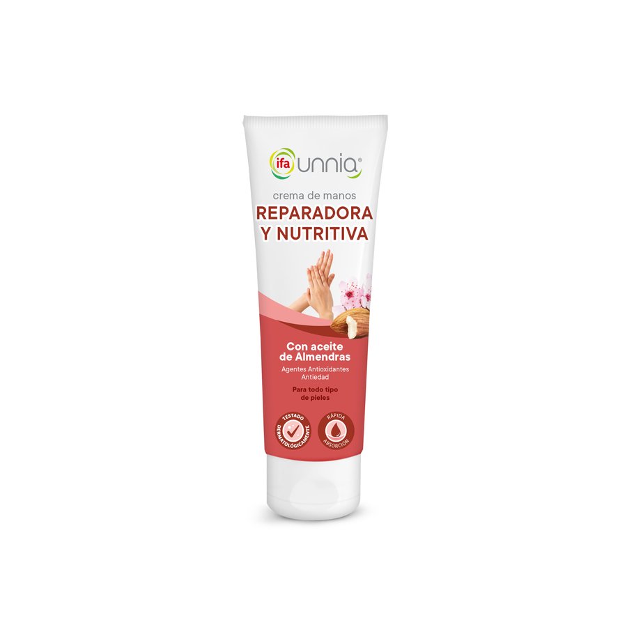 Crema de manos IFA UNNIA reparadora y nutritiva 75 ml