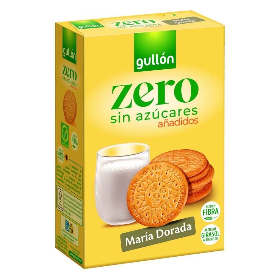 Galletas maría GULLON Zero dorada sin azúcar añadido 400 g