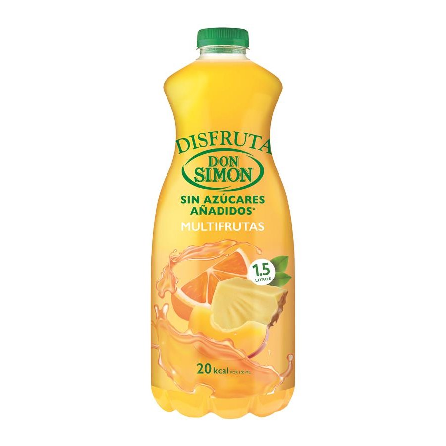 Néctar DON SIMÓN Disfruta multifrutas sin azúcar añadido 1,5 l