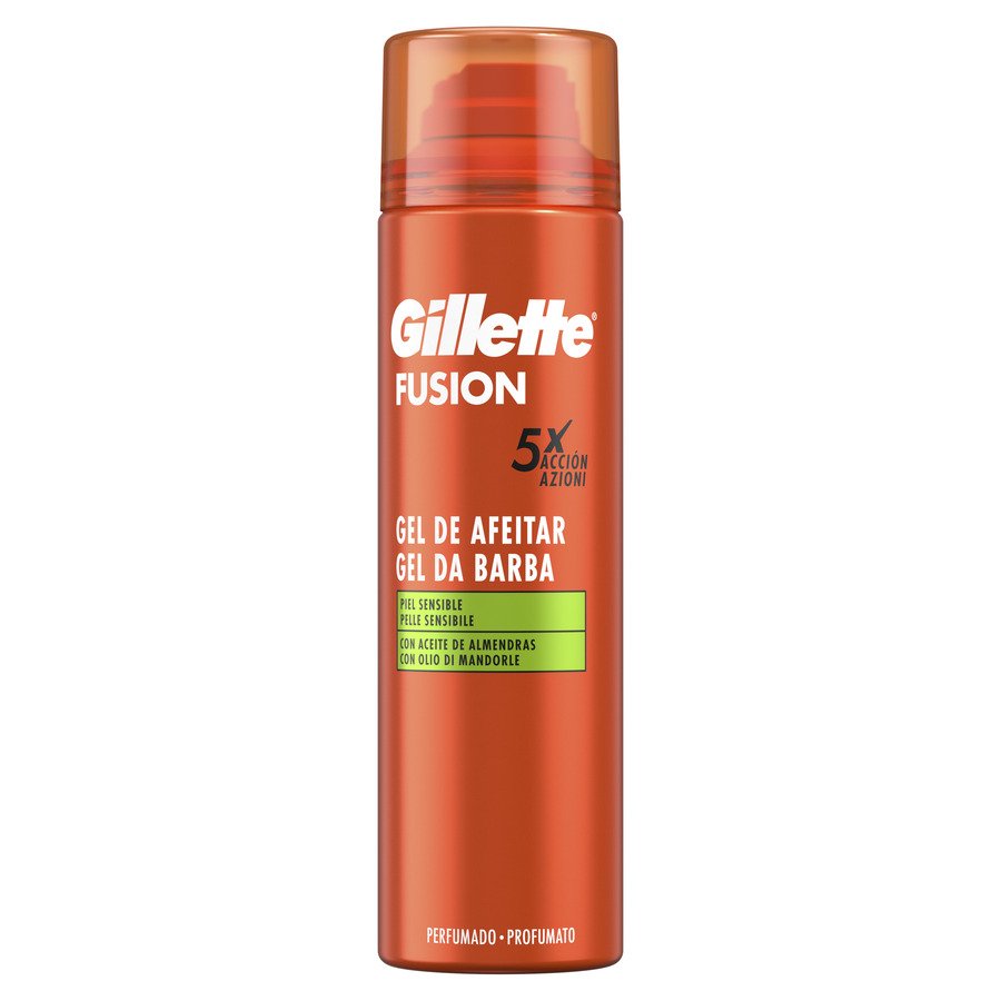 Gel afeitar GILLETTE Fusion piel sensible 200 ml