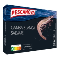Gamba blanca salvaje congelada PESCANOVA 500 g pn.