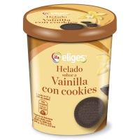 Helado vainilla con cookies IFA ELIGES tarrina 335 g