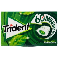 Chicle TRIDENT 60 Minutos hierbabuena gragea estuche 22 g