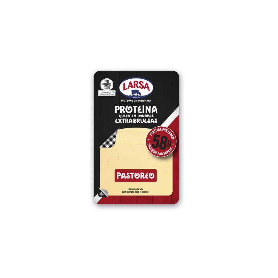 Queso LARSA Proteina lonchas extragruesas 200 g