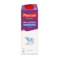 Leche sin lactosa semidesnatada PASCUAL brik 1 l