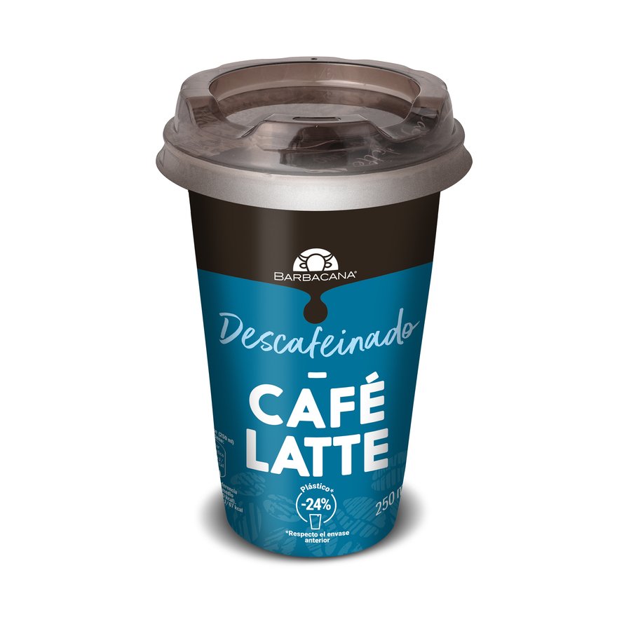 Cafe refrigerado BARBACANA latte descafeinado 250 ml