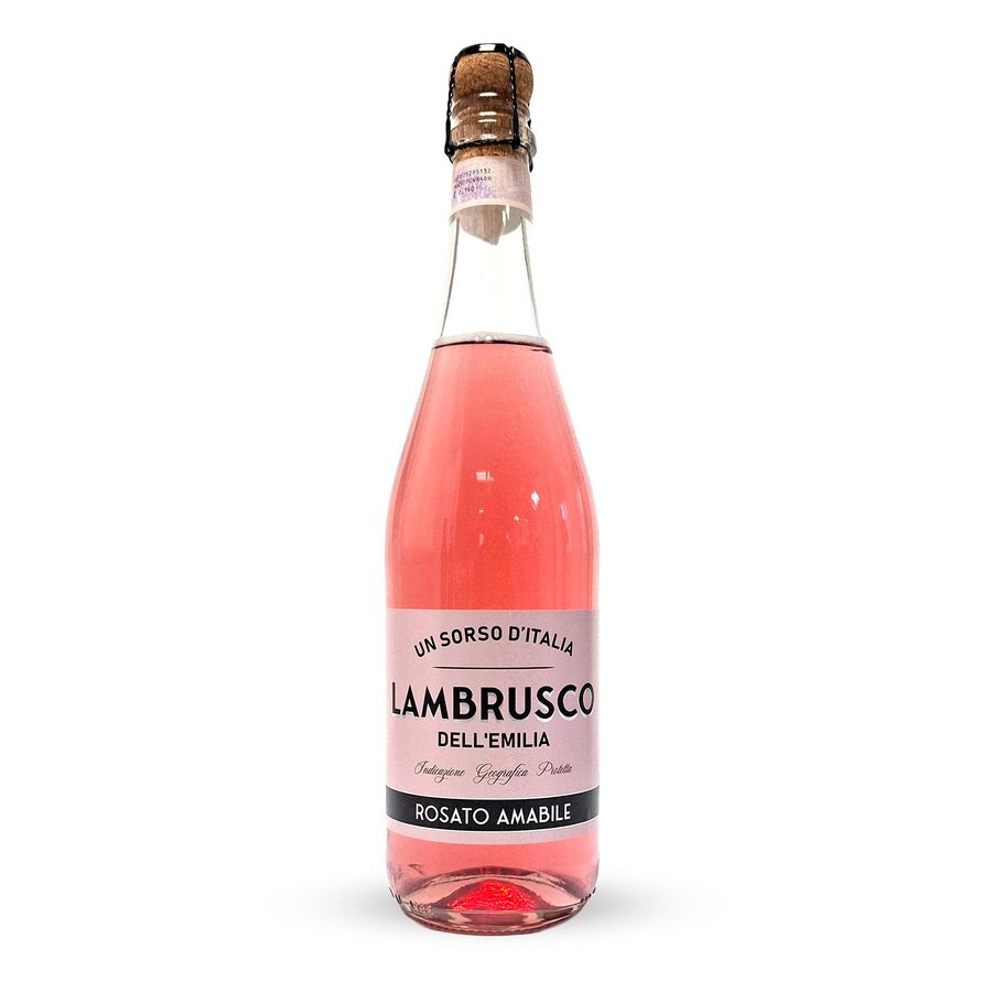 Vino rosado Lambrusco UN SORSO D'ITALIA botella 75 cl