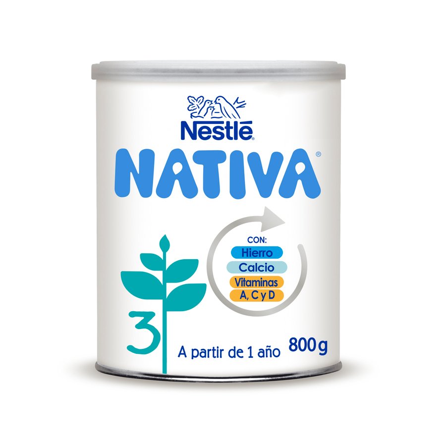 Leche infantil Nestlé NATIVA-3  +1 año bote 800 g