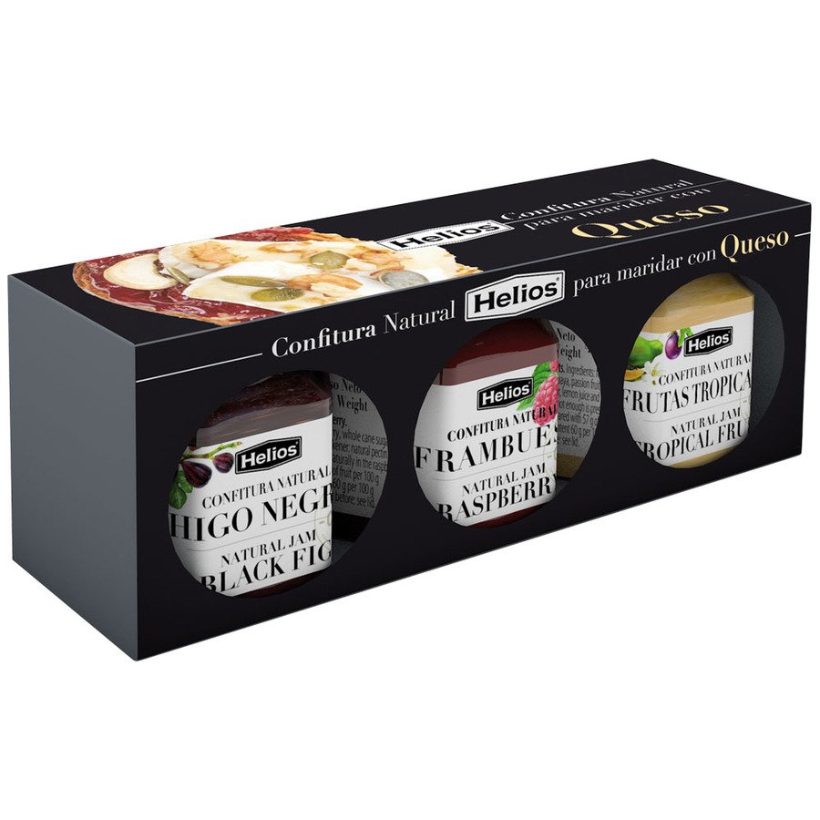 Pack confituras maridaje queso HELIOS 3X45 G