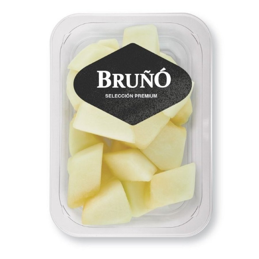 Melón troceado categoría 1ª bandeja 250 g