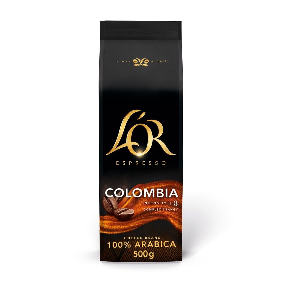 Imagen de Café grano 100% Arábica L'OR Colombia Espresso paquete 500 g