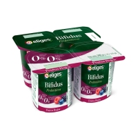 Leite fermentado bífidus IFA ELIGES desnatado con froitos do bosque 4x125 g