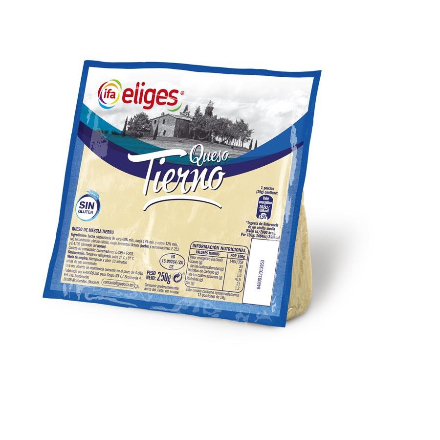 Queso mezcla tierno IFA ELIGES cuña 250 g