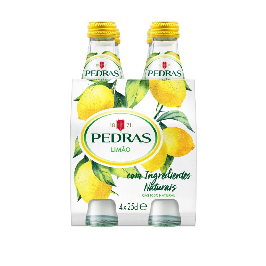 Agua con gas PEDRAS limón pack 4x25 cl