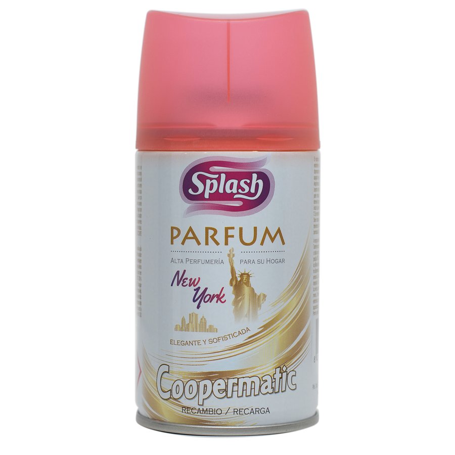 Ambientador pilas COOPERMATIC Splash Parfum New York recambio 250 ml