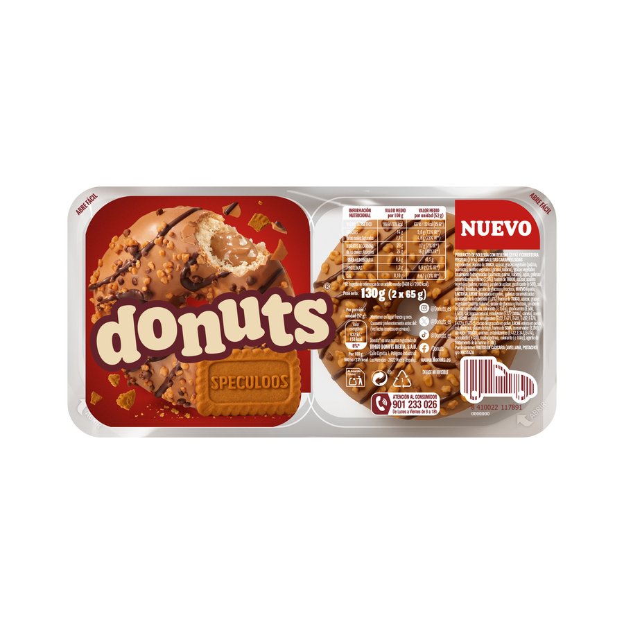 Imagen de Berlinas DONUTS Speculoos 2 unidades 130 g