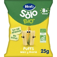 Aperitivo infantil HERO SOLO Puffs maínzo avea Eco 25 g