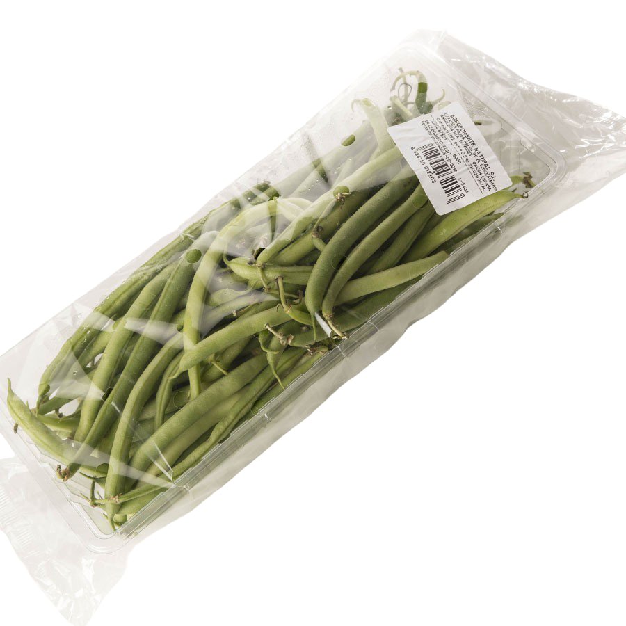 Judías redondas verdes categoría 1ª bandeja 500 g