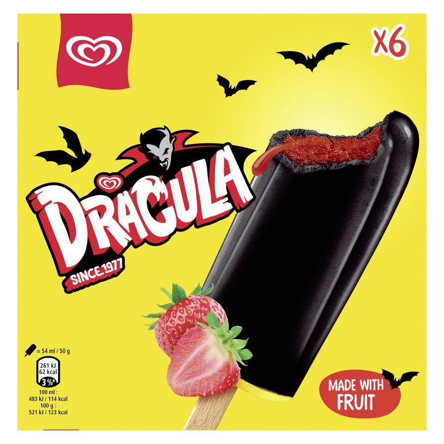 Helado FRIGO Drácula 6 unidades 300 g