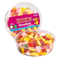 Caramelos goma HARIBO Favoritos tarrina 500 g