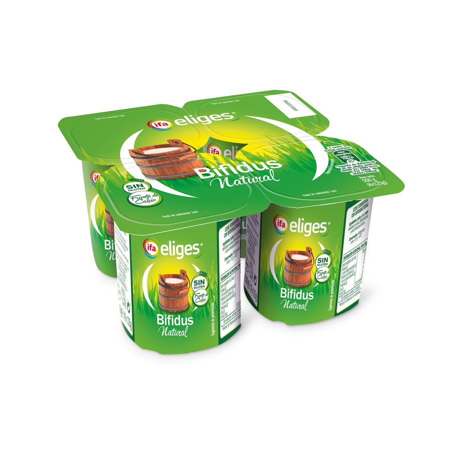 L.F. bífidus IFA ELIGES natural pack 4X125 g