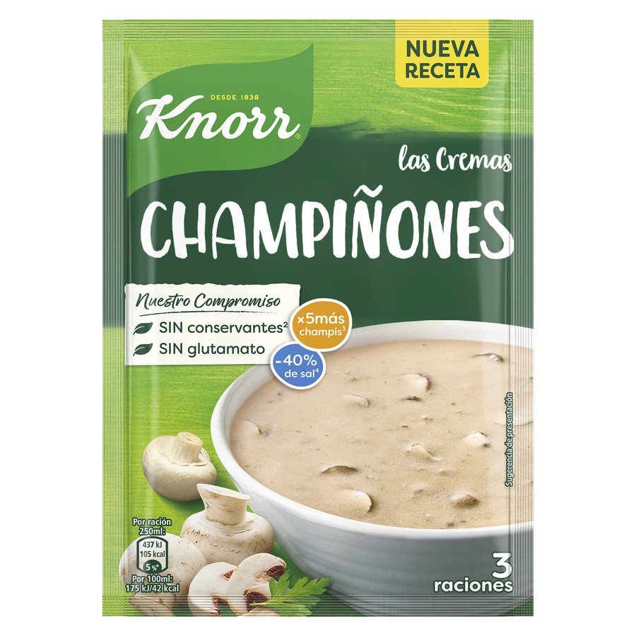 Crema champiñones KNORR sobre 68 g