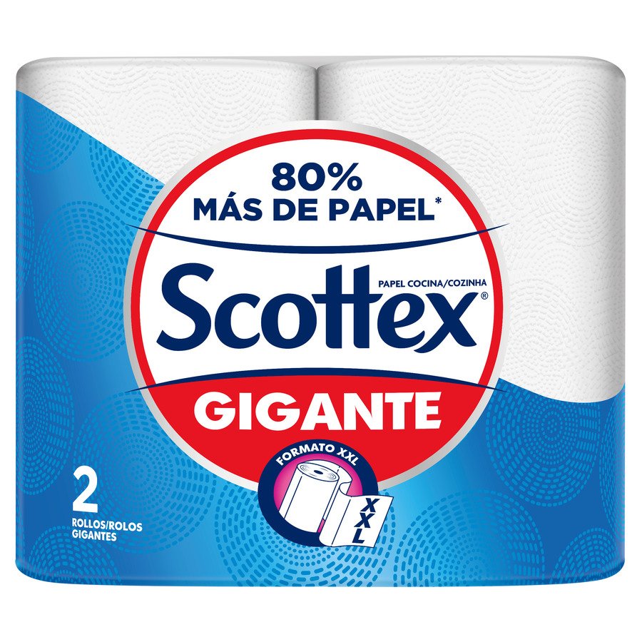 Papel cocina gigante SCOTTEX pack 2=6 unidades