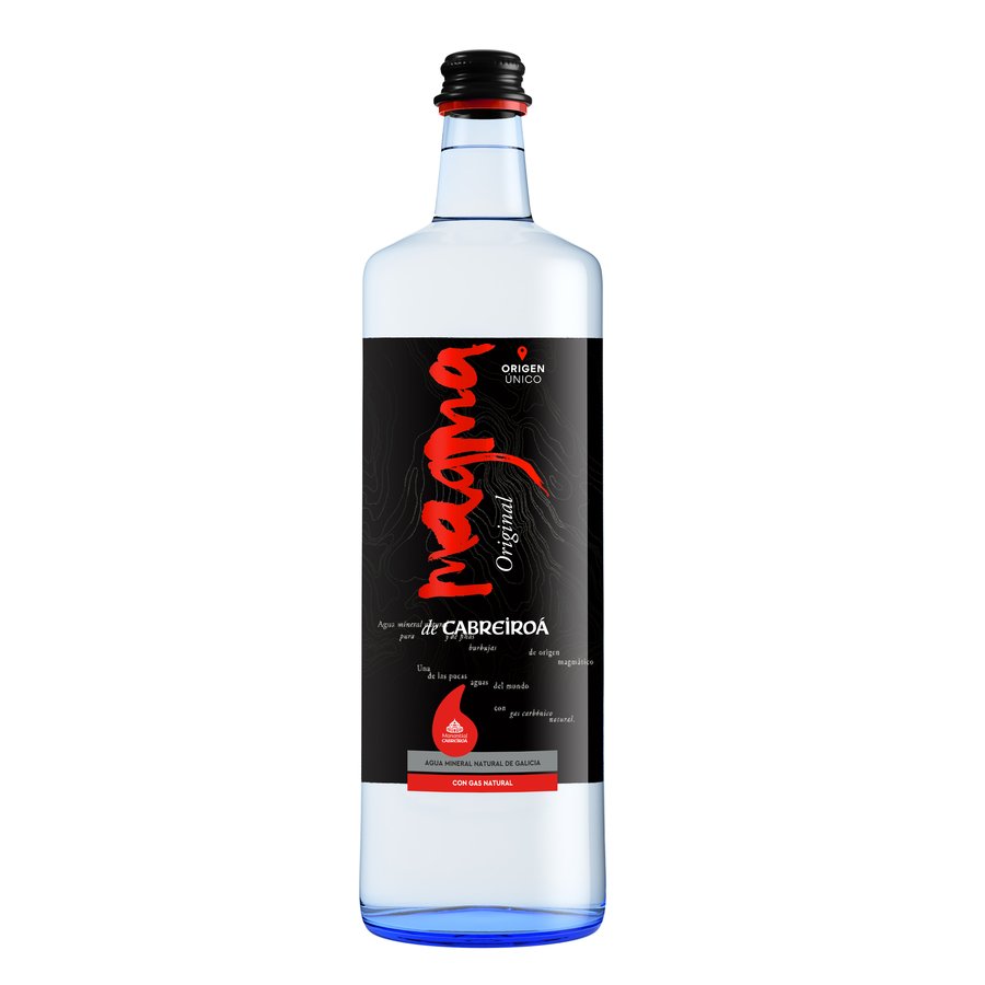 Agua con gas CABREIROÁ Magma original botella vidrio 75 cl