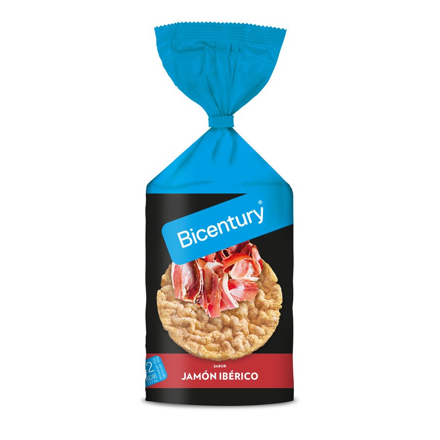 Tortitas de maíz BICENTURY jamón ibérico 123 g
