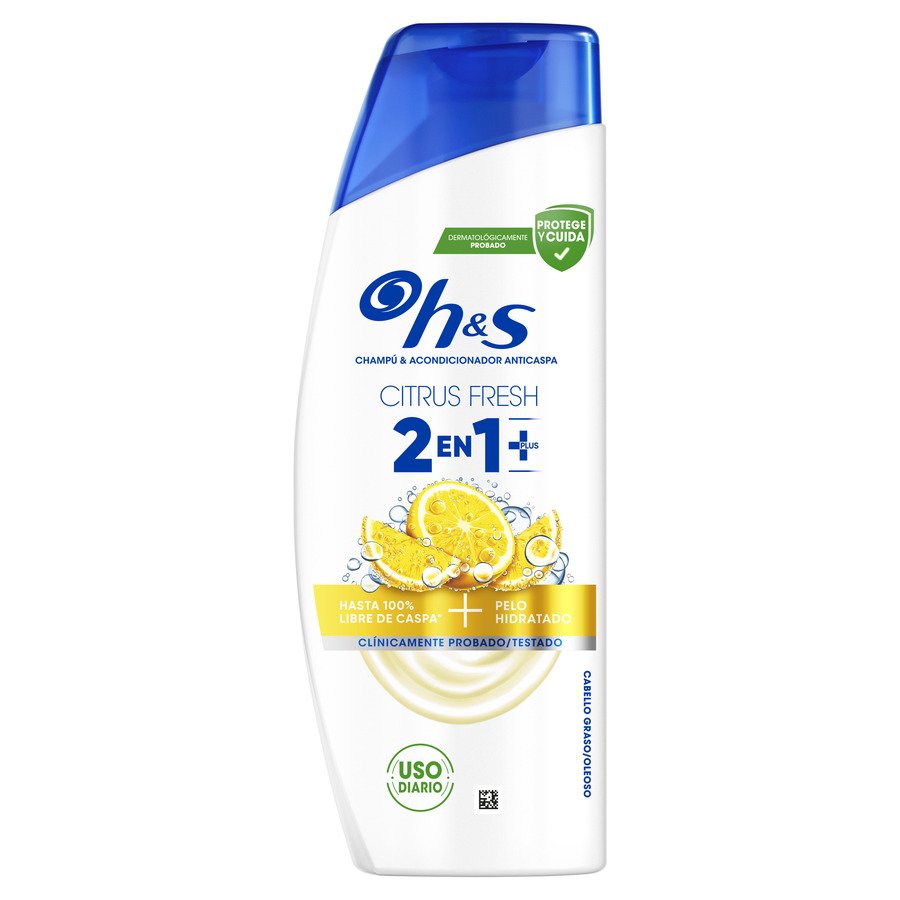 Champú y acondicionador H&S anticaspa 2 en 1 citrus fresh 300 ml