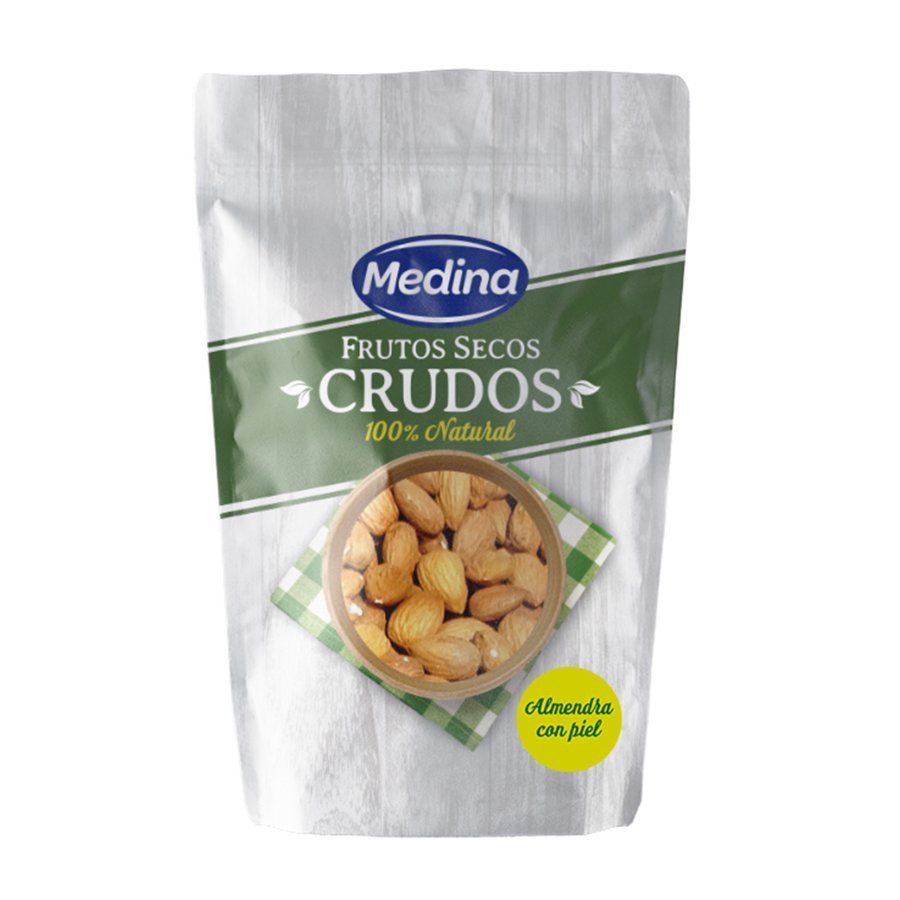 Almendra cruda con piel MEDINA bolsa 125g