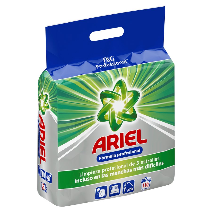 Detergente polvo ARIEL profesional saco 110 lavados