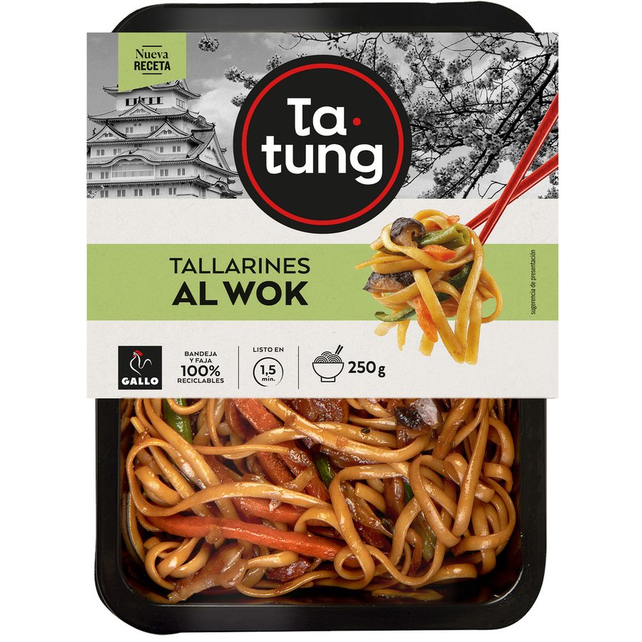 Tallarines al wok TA-TUNG 250 g