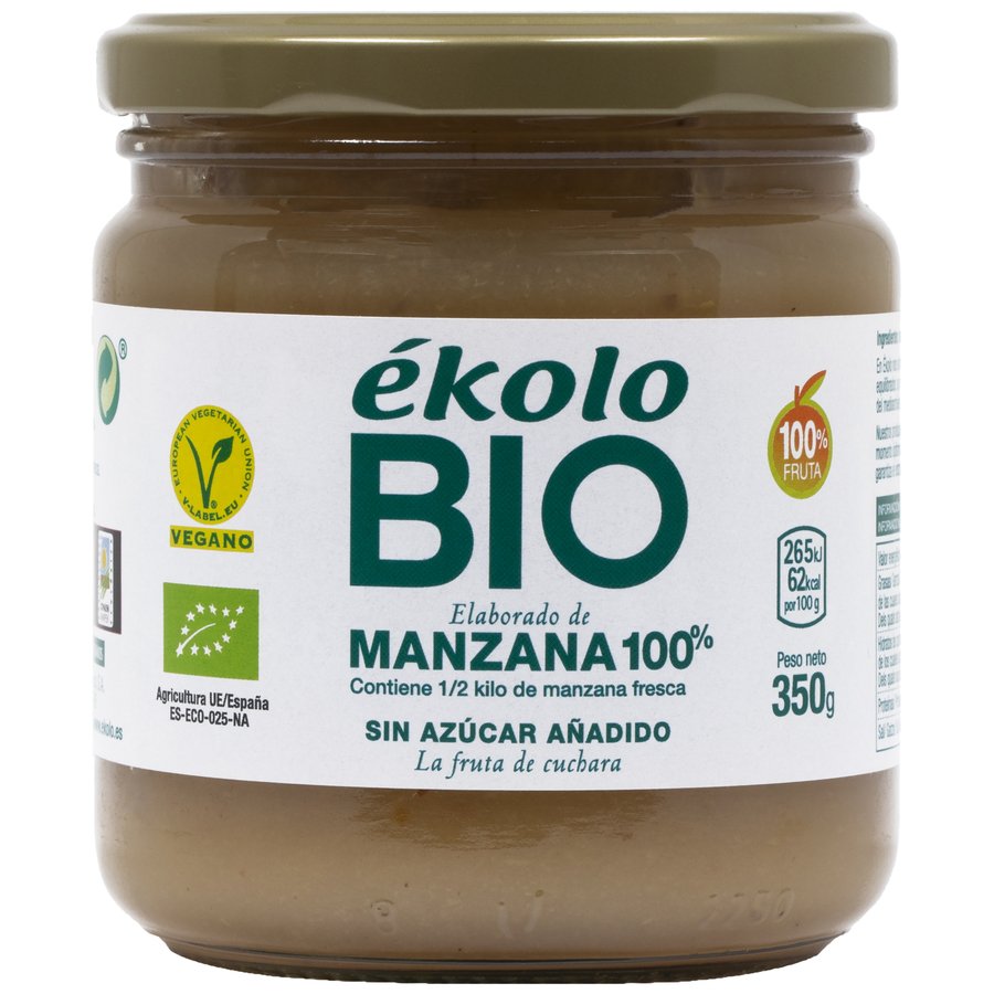 Elaborado de manzana 100% EKOLO Bio 350 g