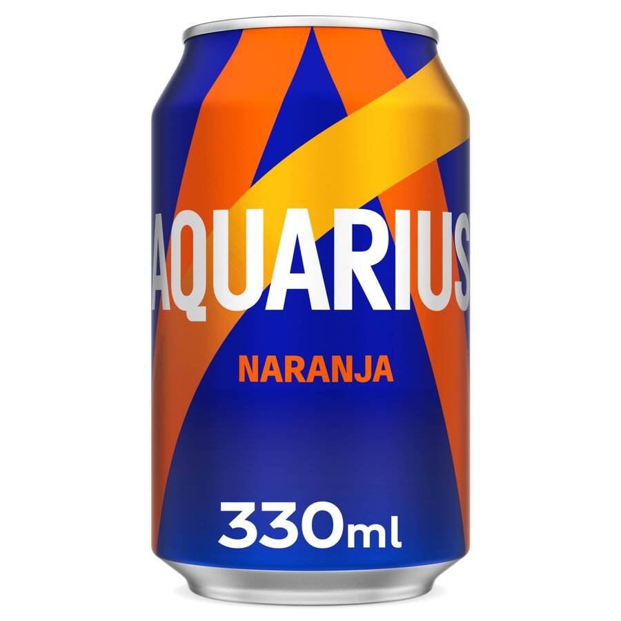 Bebida refrescante AQUARIUS naranja lata 33 cl