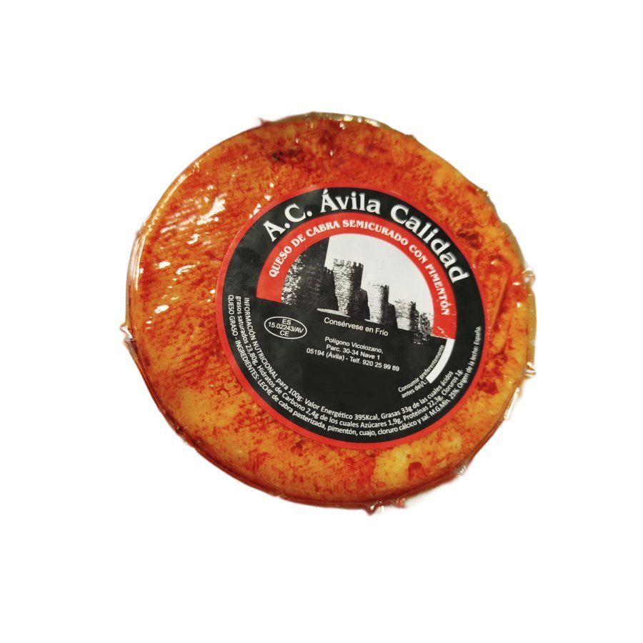 Imagen de Queso cabra semi con pimentón AVILA CALIDAD kilo