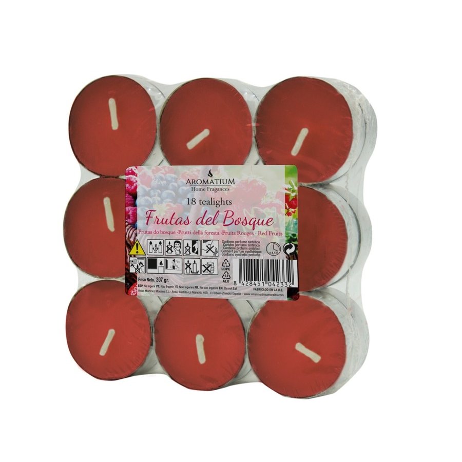 Minivelas perfumadas AROMATIUM frutas del bosque 18 unidades 207 g