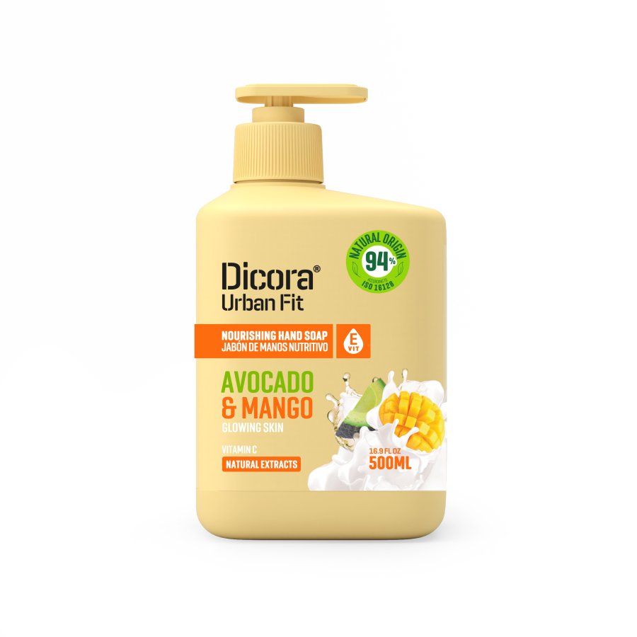Jabón manos DICORA Avocado & Mango dosificador 500 ml
