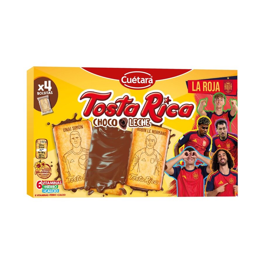 Galletas CUETARA TOSTA RICA chocoleche 140 g