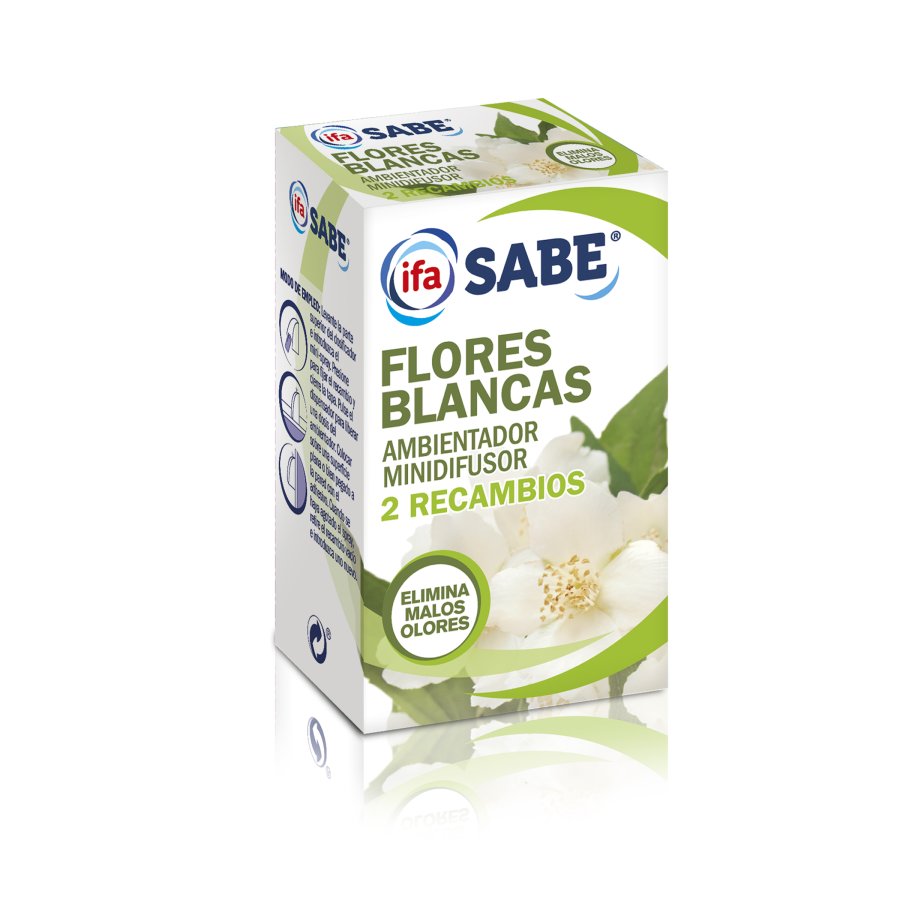 Ambientador eléctrico IFA SABE recambio flores blancas 25 cc