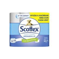 Papel hixiénico SCOTTEX mega 16=32 unidades