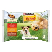 Alimento can FRISKIES boi, polo, cordeiro xelatina 4x85 g