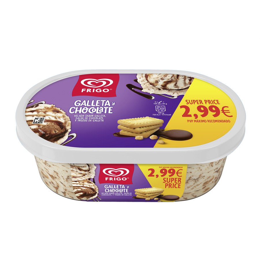 Helado FRIGO galleta chocolate tarrina 454 g