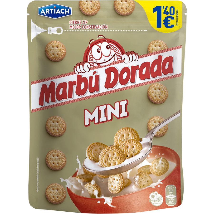 Galletas MARBU Dorada mini 190 g