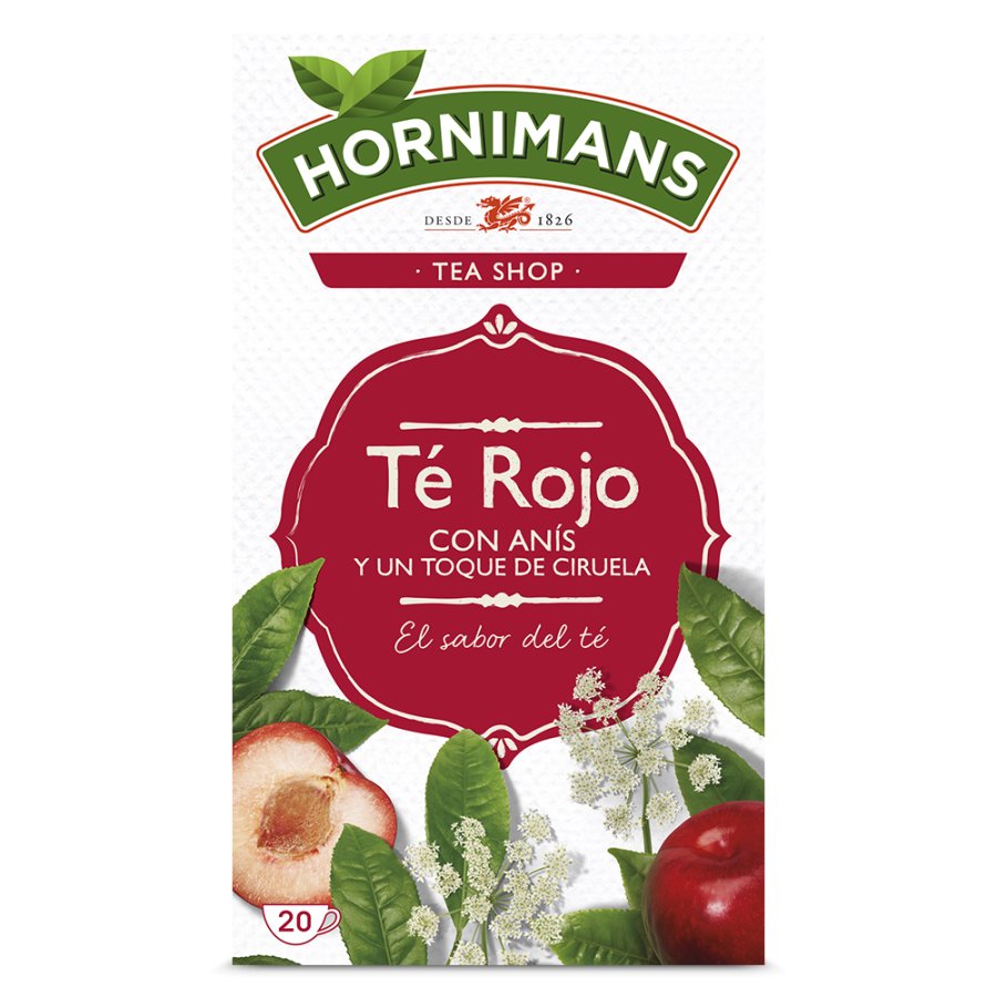Té rojo HORNIMANS estuche 20 unidades