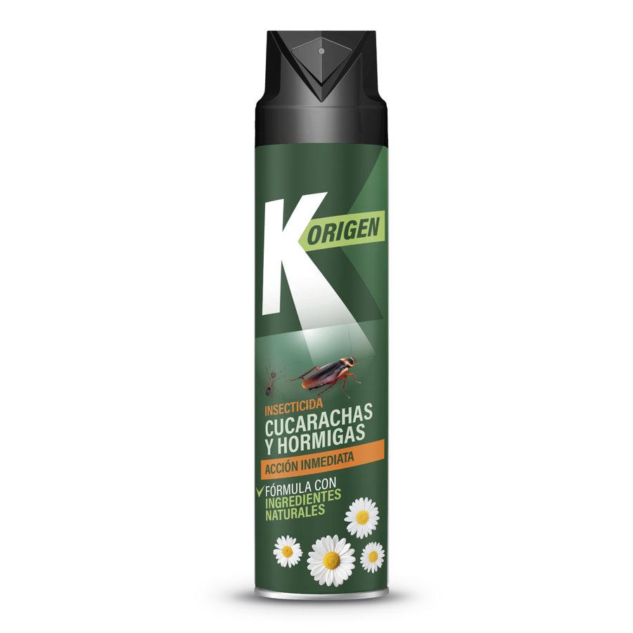 Insecticida K-ORIGEN cucarachas y hormigas spray 500 ml