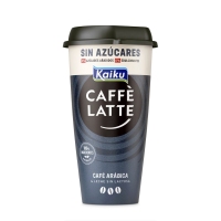 Bebida refrigerada KAIKU Caffe Latte sin azucar añadido 230 ml