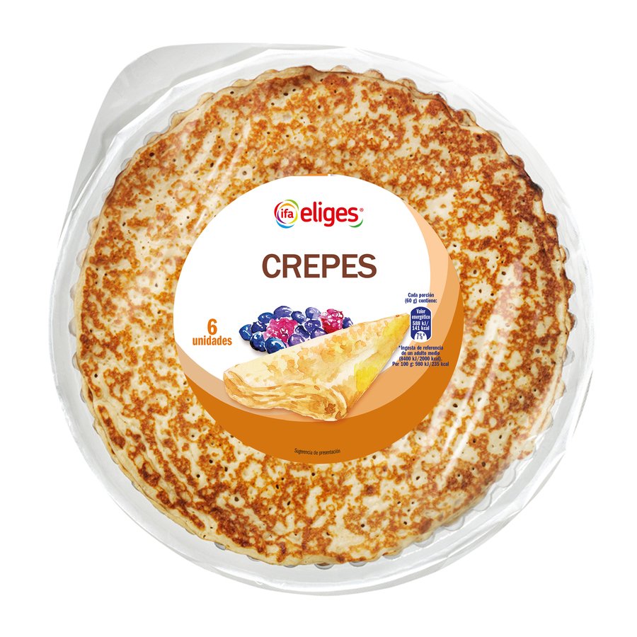 Crepes refrigerados IFA ELIGES 6 uniades 360 g