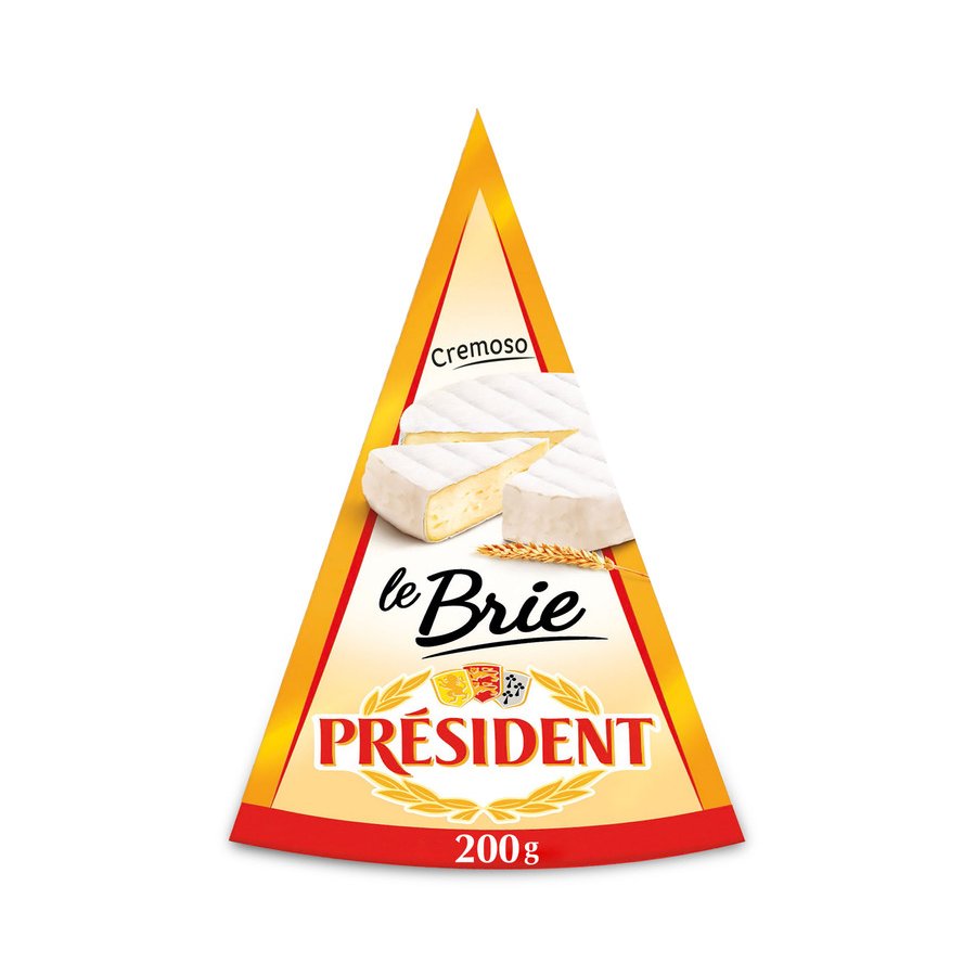 Queso brie PRESIDENT cuña 200 g