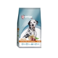 Alimento can adulto IFA AMIGO carne,polo,arroz,verduras 10 k